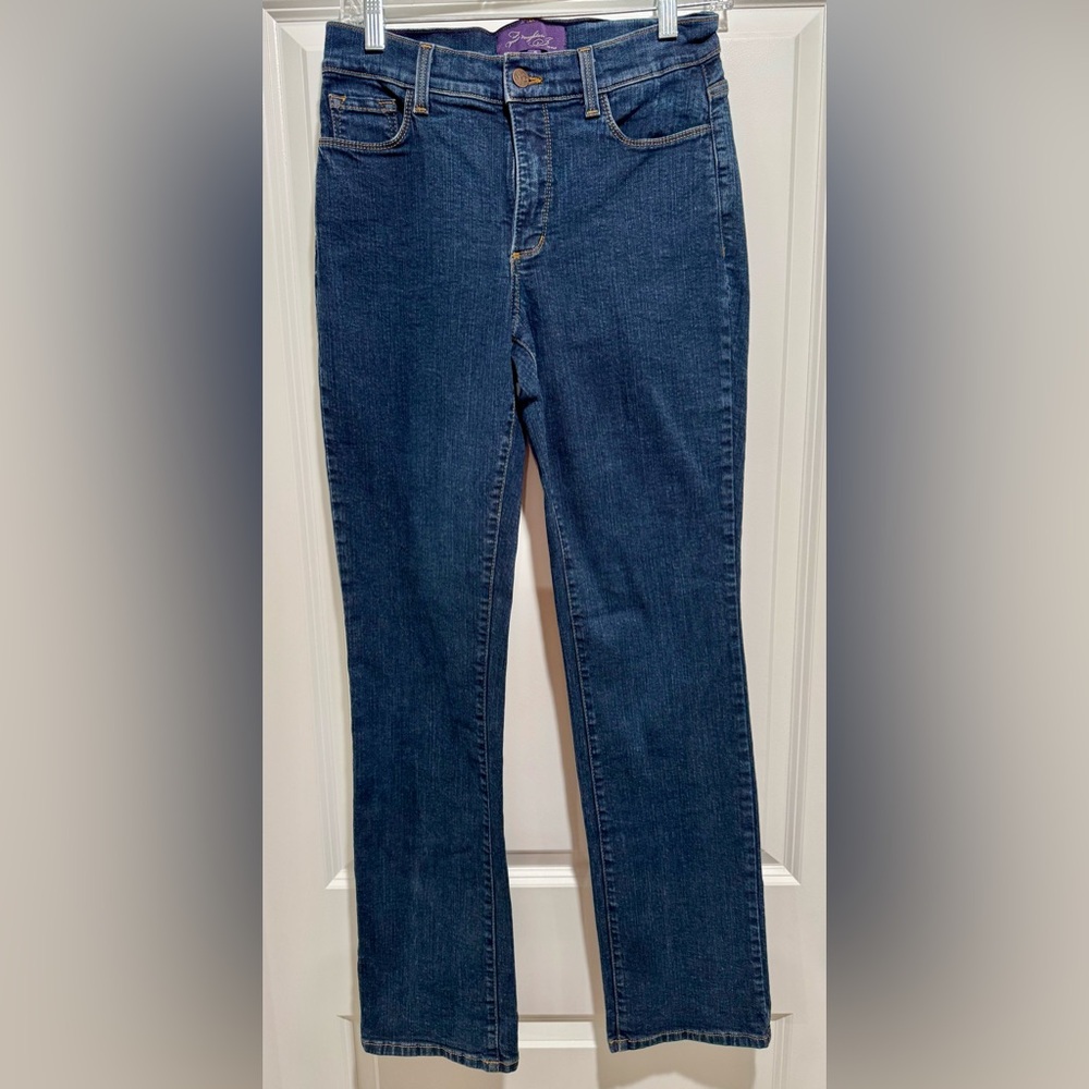 NYDJ Dark‎ Blue Straight Leg Jeans